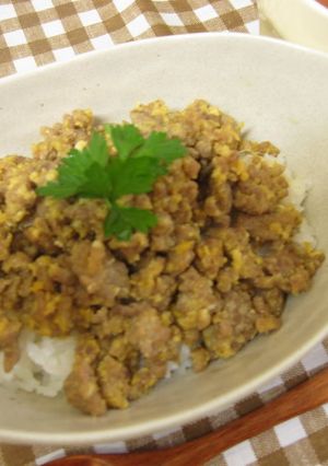 A picture of Easy Ground Pork Soboro in 5 Minutes.