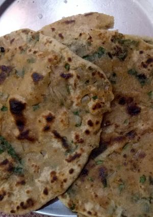 A picture of Palak Paratha.