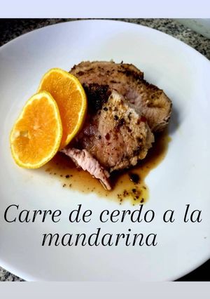 Una foto de Carre de cerdo braseado a la mandarina