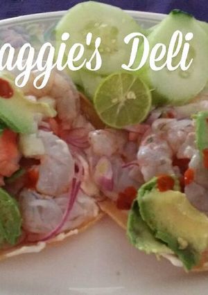 Una foto de Ceviche de camarón estilo Maggies
