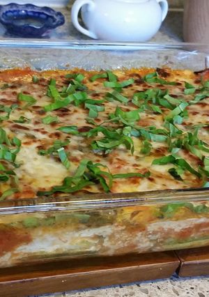 A picture of Zucchini lasagna.