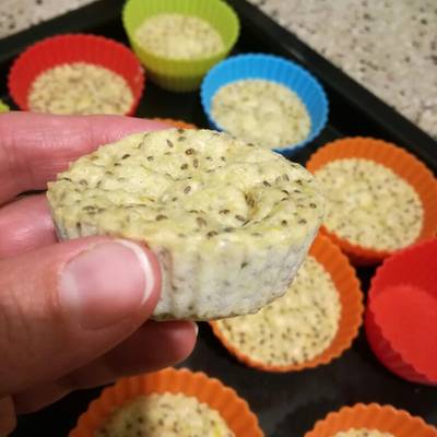 Muffins de salvado de avena, chía y limón 😀 Receta de Euge Schiavoni- CookpadCompartir un CooksnapCompartir-image