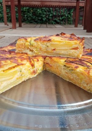 Une photo de Gâteau invisible courgettes cheddar