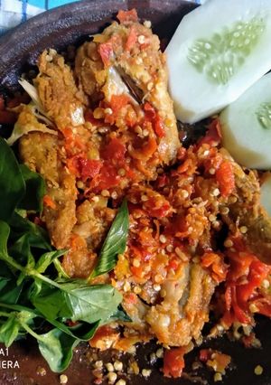 Foto resep Ayam geprek pedes endes