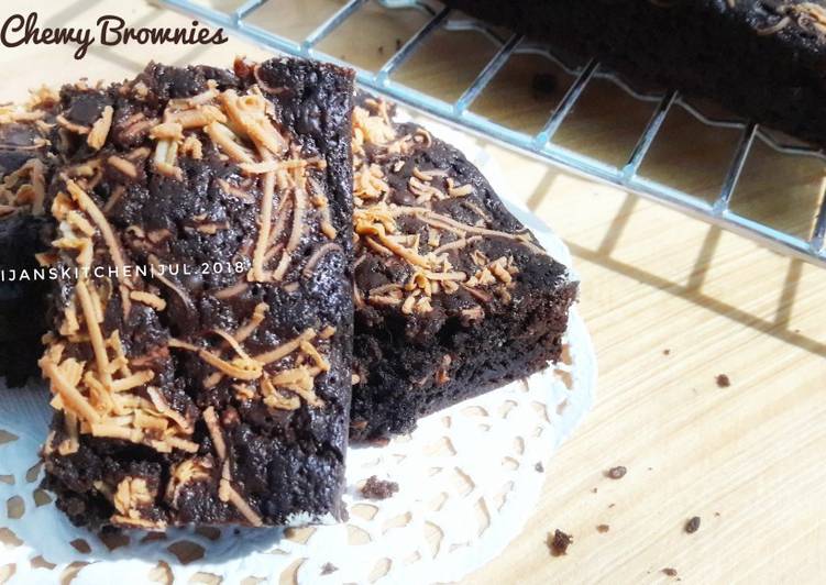 Choco Cheese Chewy Brownies