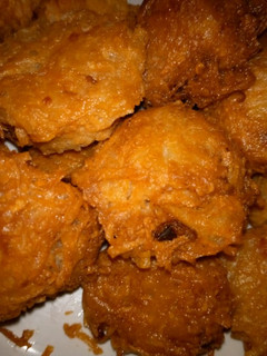 A picture of Grated fried yam.