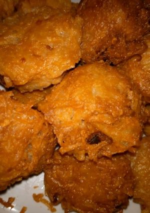 A picture of Grated fried yam.