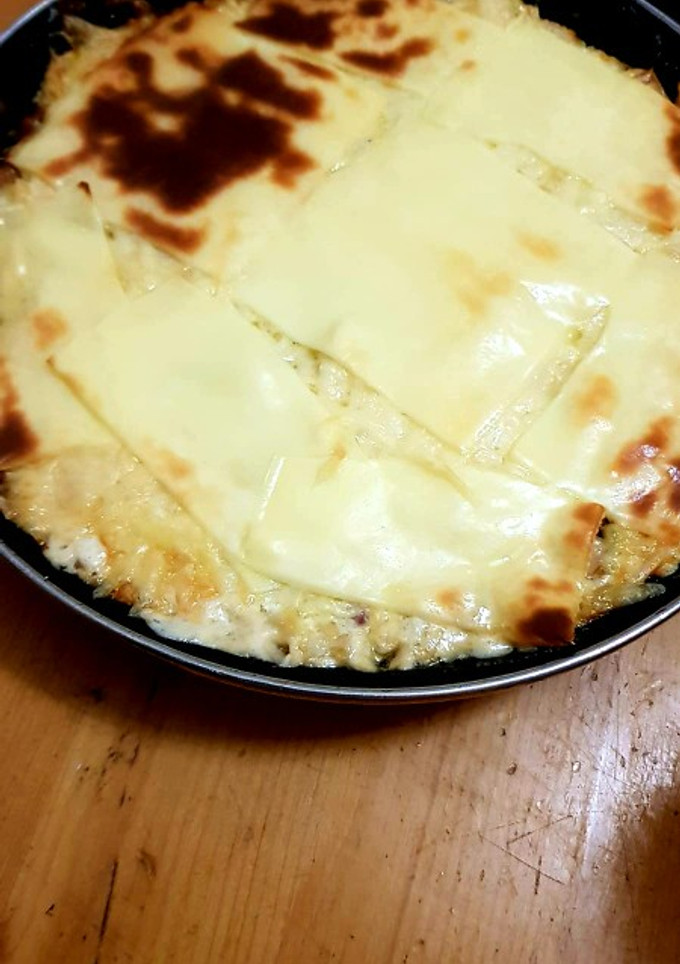 Una foto de Coliflor gratinada con bacon