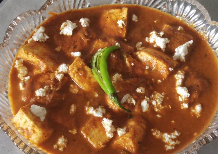 Easiest Way to Prepare Any-night-of-the-week Paneer in tomato almond gravy