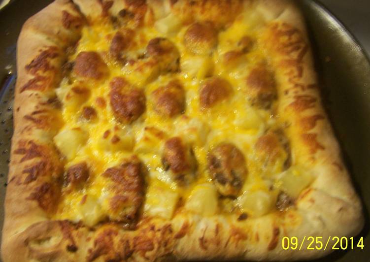 Recipe of Quick Homemade Stuffed Crust Pizza