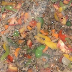 Kidney and minced meat sauce A picture of Kidney and minced meat sauce.