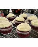 Red Velvet Cupcakes & Cream Cheese Topping