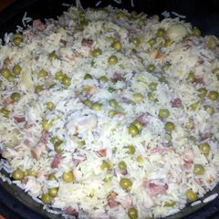 A picture of Risi e bisi (Rice and peas).