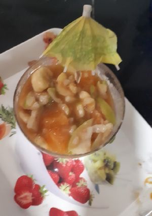A picture of Fresh fruit tangy salad.