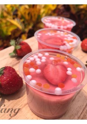 Foto resep Strawberry 🍓 Pudding