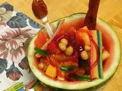 A picture of watermelon pineapples