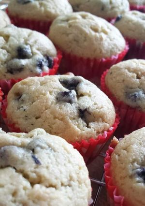 A picture of Mini blueberry muffins.