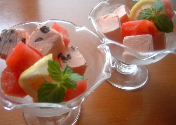 How to Prepare Appetizing Cubed Watermelon Parfait ♪