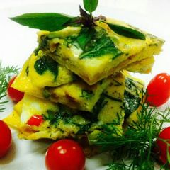 A picture of Kanya's Basils Baked Eggs.
