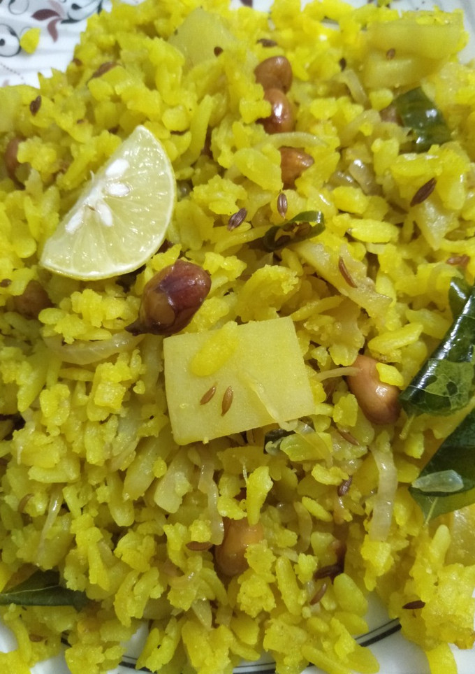 A picture of Kanda Poha.