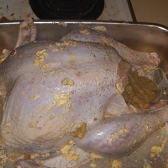 A picture of Garlic Butter/Oil mushroom Turkey.
