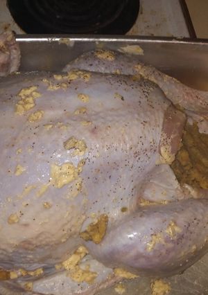 A picture of Garlic Butter/Oil mushroom Turkey.