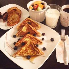 A picture of Blueberry Stuffed French Toast.