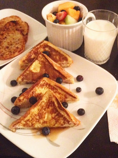A picture of Blueberry Stuffed French Toast.