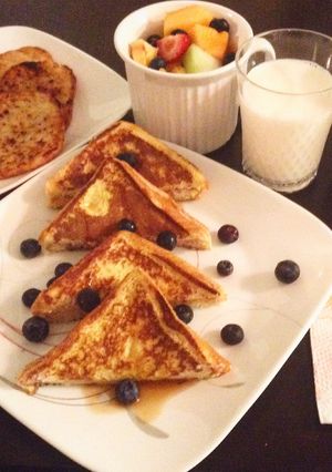 A picture of Blueberry Stuffed French Toast.