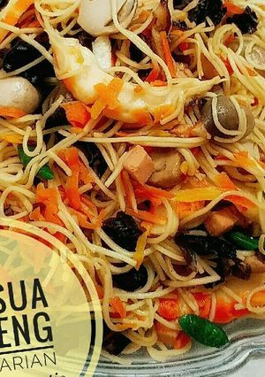 Foto resep Mie Sua Goreng Vegetarian