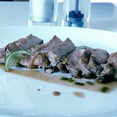 A picture of Pork Steak with Sour Sauce..