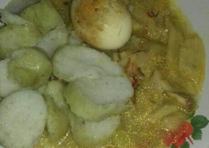Standar Cara termudah membuat Lontong sayur rebung  enak