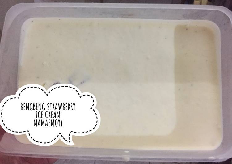 Ice Cream Bengbeng Strawberry Sederhana