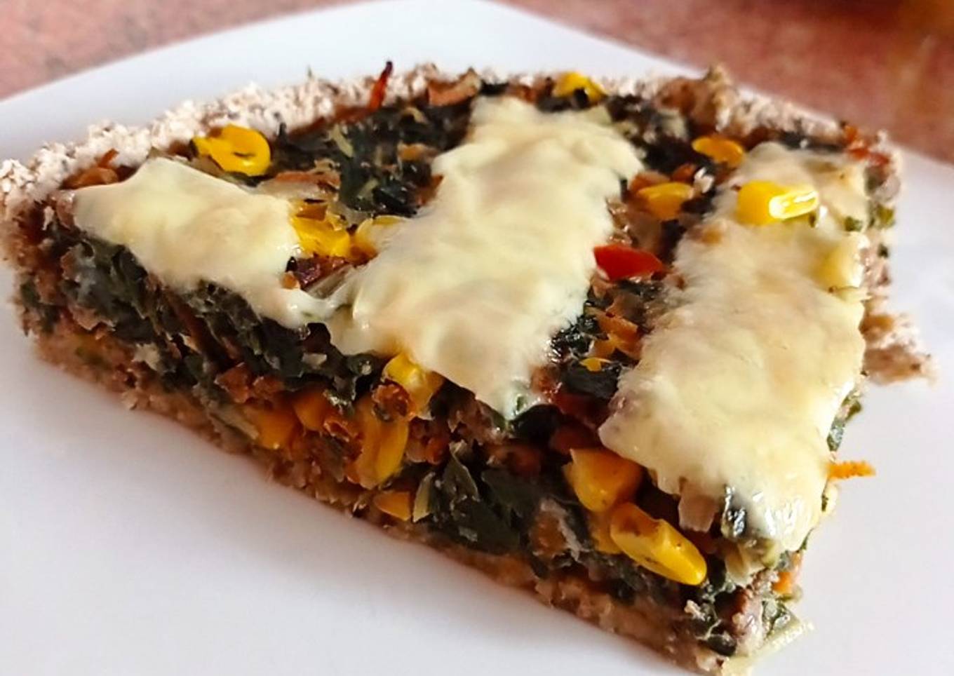 Quiche saludable de acelga y choclo