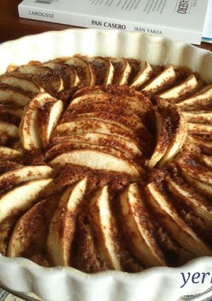 Una foto de Tarta integral de manzana