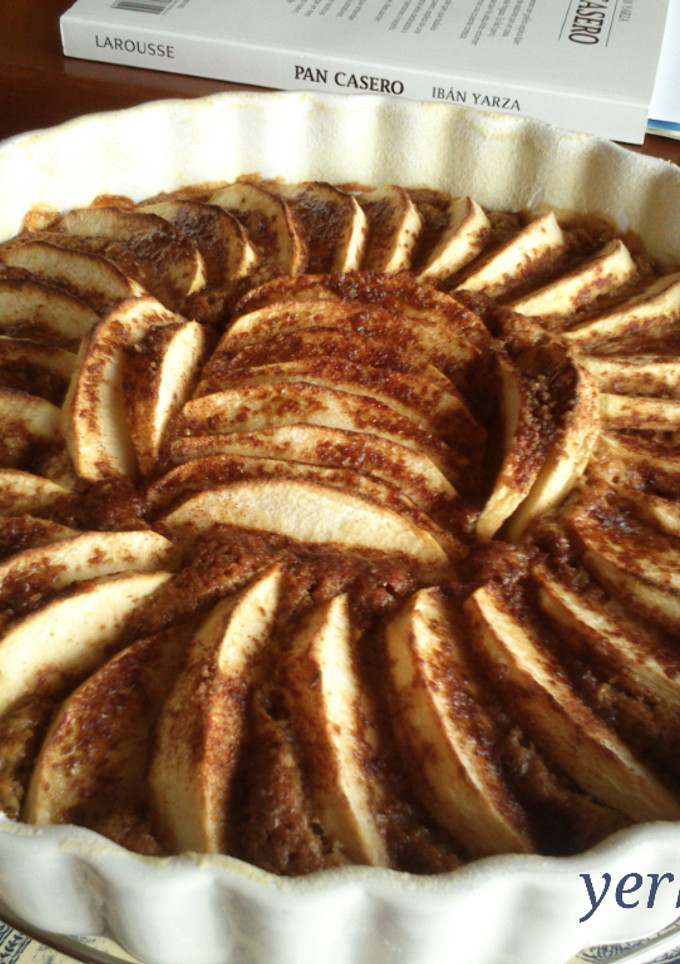 Una foto de Tarta integral de manzana