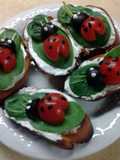 Lady Bug Crostini Snacks