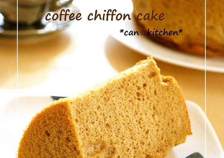 Recipe of Homemade Coffee Chiffon Cake