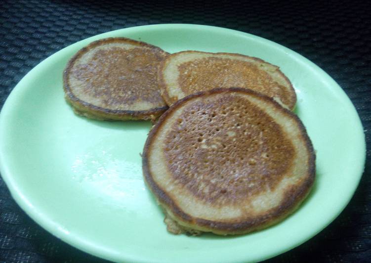 Steps to Prepare Homemade Whole wheat healthy pancakes