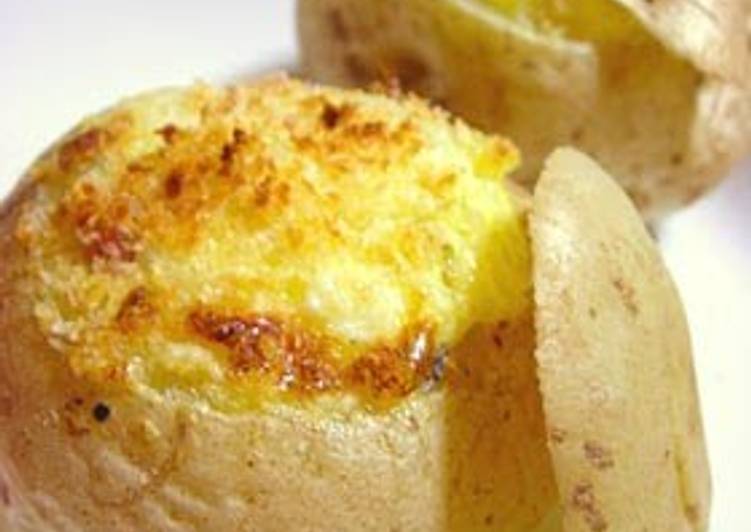 Simple Way to Make Homemade Whole Potatoes Baked with Mayonnaise