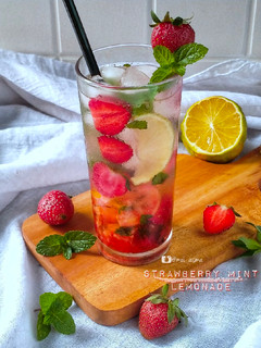Foto resep Strawberry mint lemonade