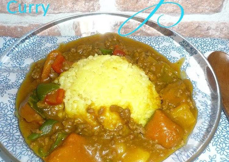 Easiest Way to Kabocha &amp; Ground Meat Japanese Curry