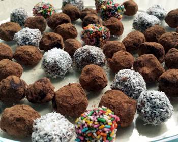 Update, Serving Recipe Mint Chocolate Truffles Home Style