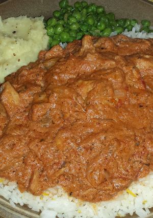 A picture of Claires Chicken Tikka Masala.
