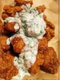 Yogurt Marinated Fried Chicken with Sour Cream Tartare Sauce