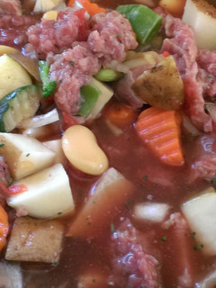 A picture of Hodgepodge Beef Stew.