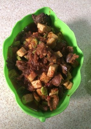 Foto resep Balado Putih telur Ati Pete