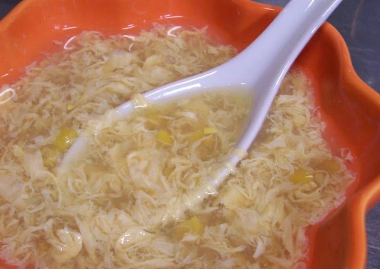 Recipe of Perfect School Lunch Style Egg Drop Soup