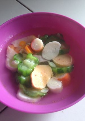 Foto resep Sayur Bening Oyong Seafood (simple)