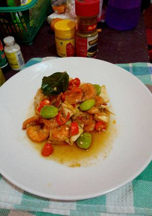 Foto resep Udang pete cabe iris pedesss 🍜
